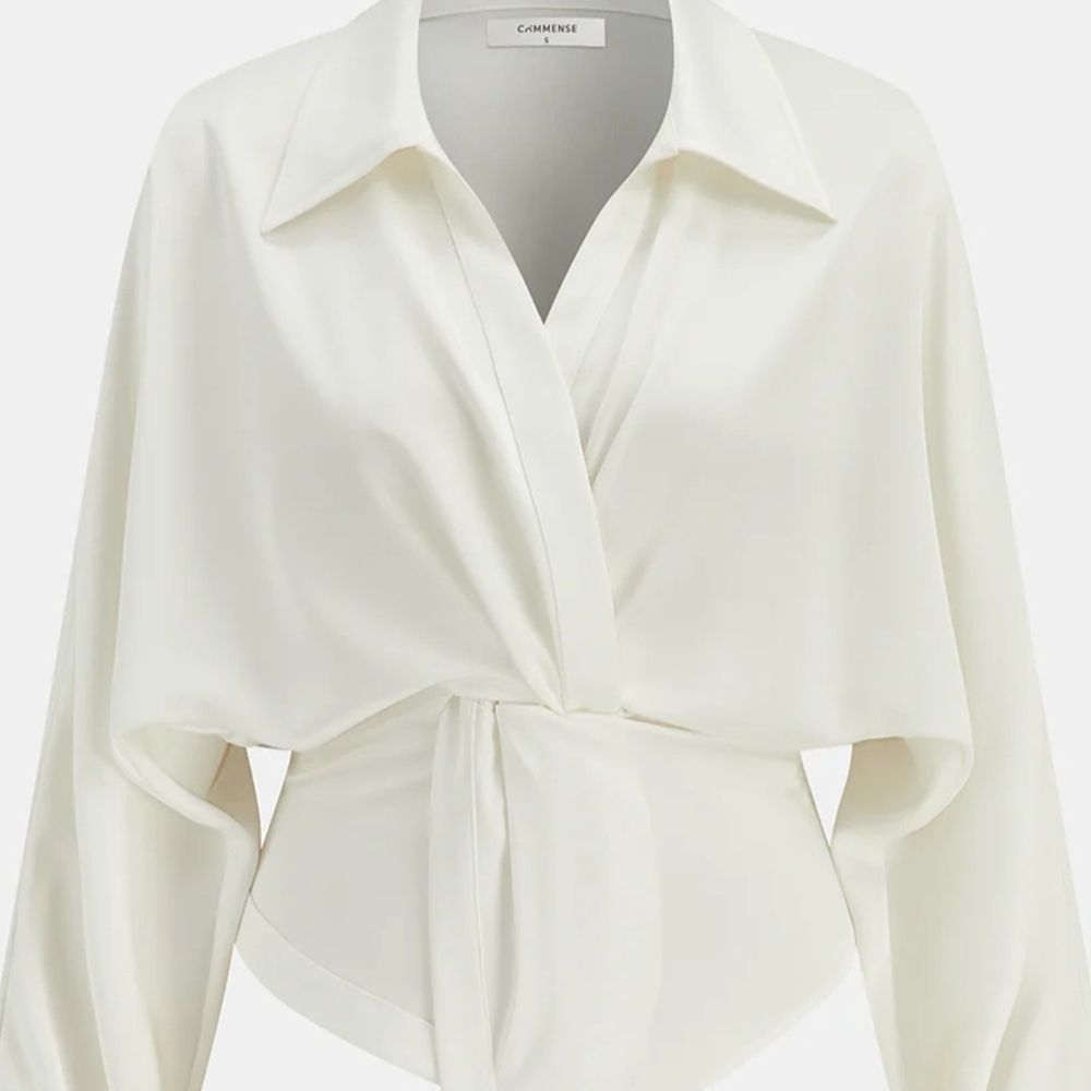 Commense Twist Front Blouse